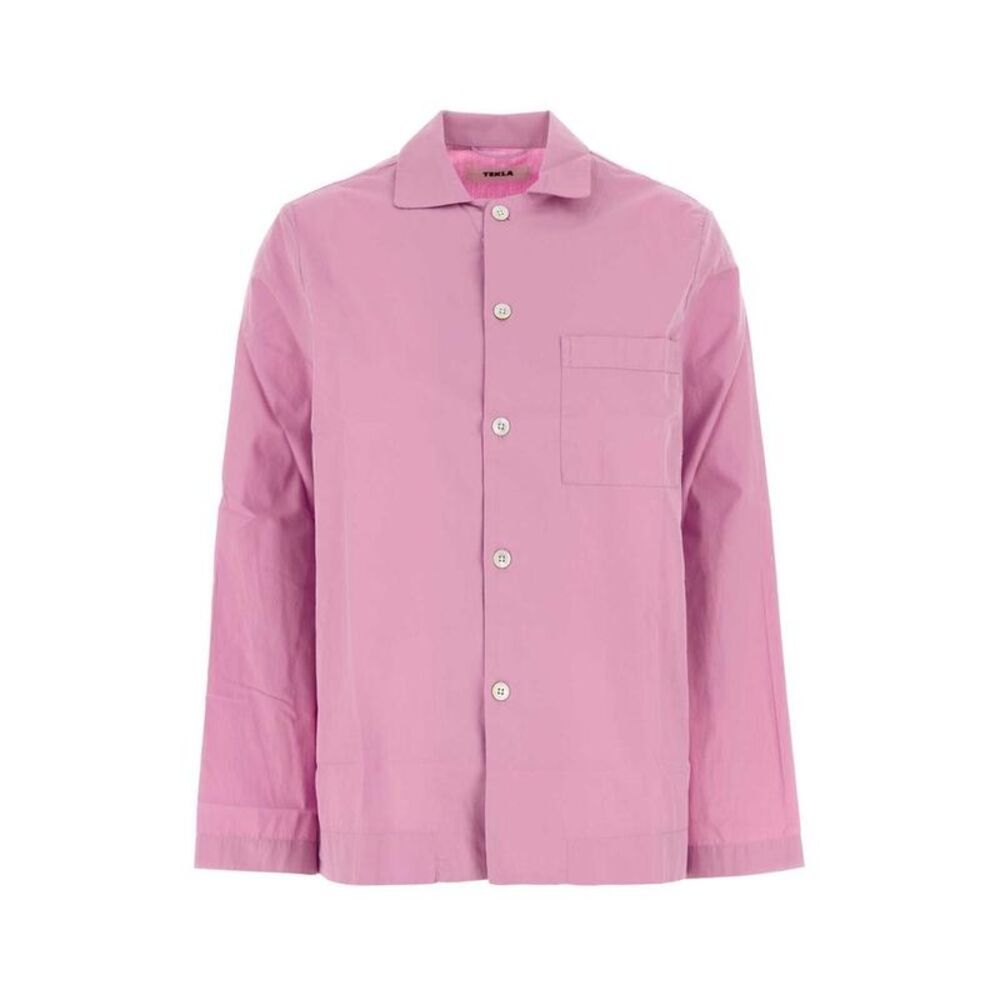 TEKLA Poplin Pajama Shirt Women PINK Underwear